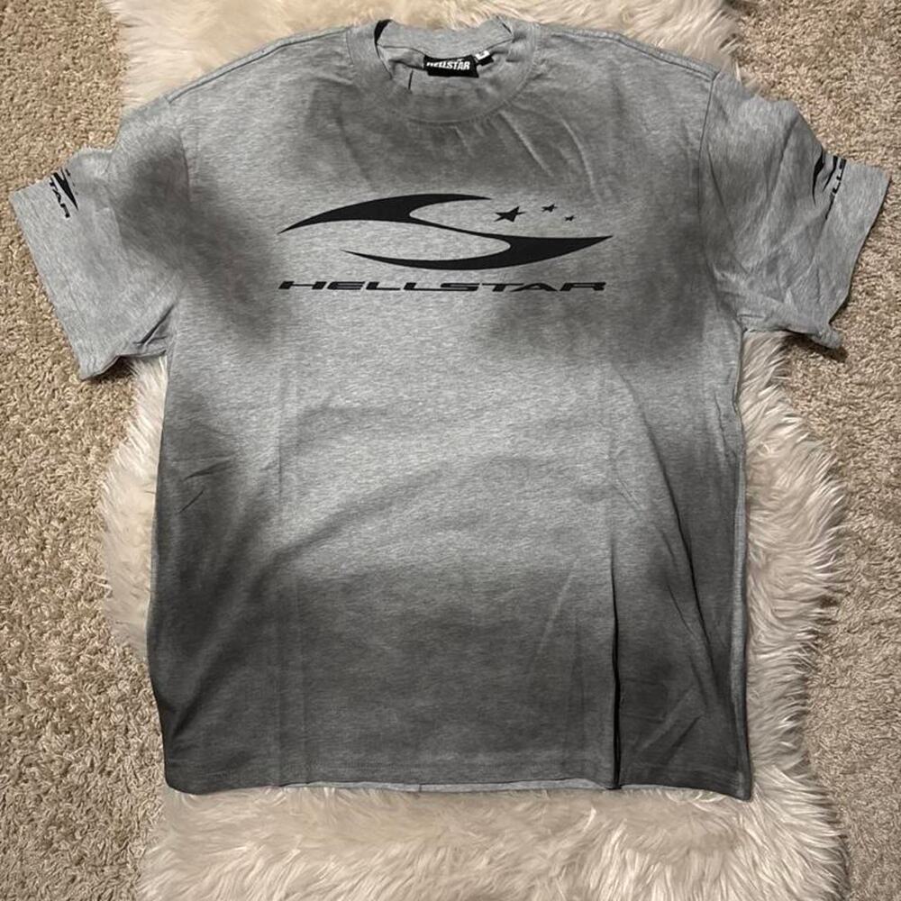 Hellstar grey black t shirt